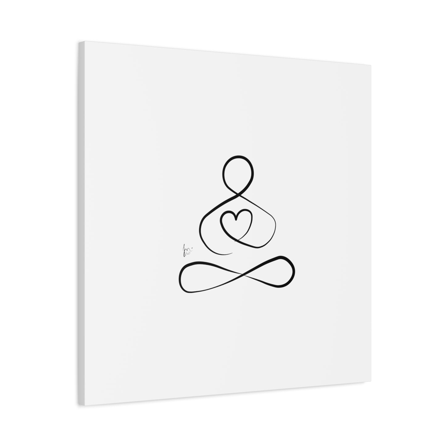 Big Heart Meditation on Matte Canvas, Stretched, Canvas Depth of 1.25" from Labyrinth Lines