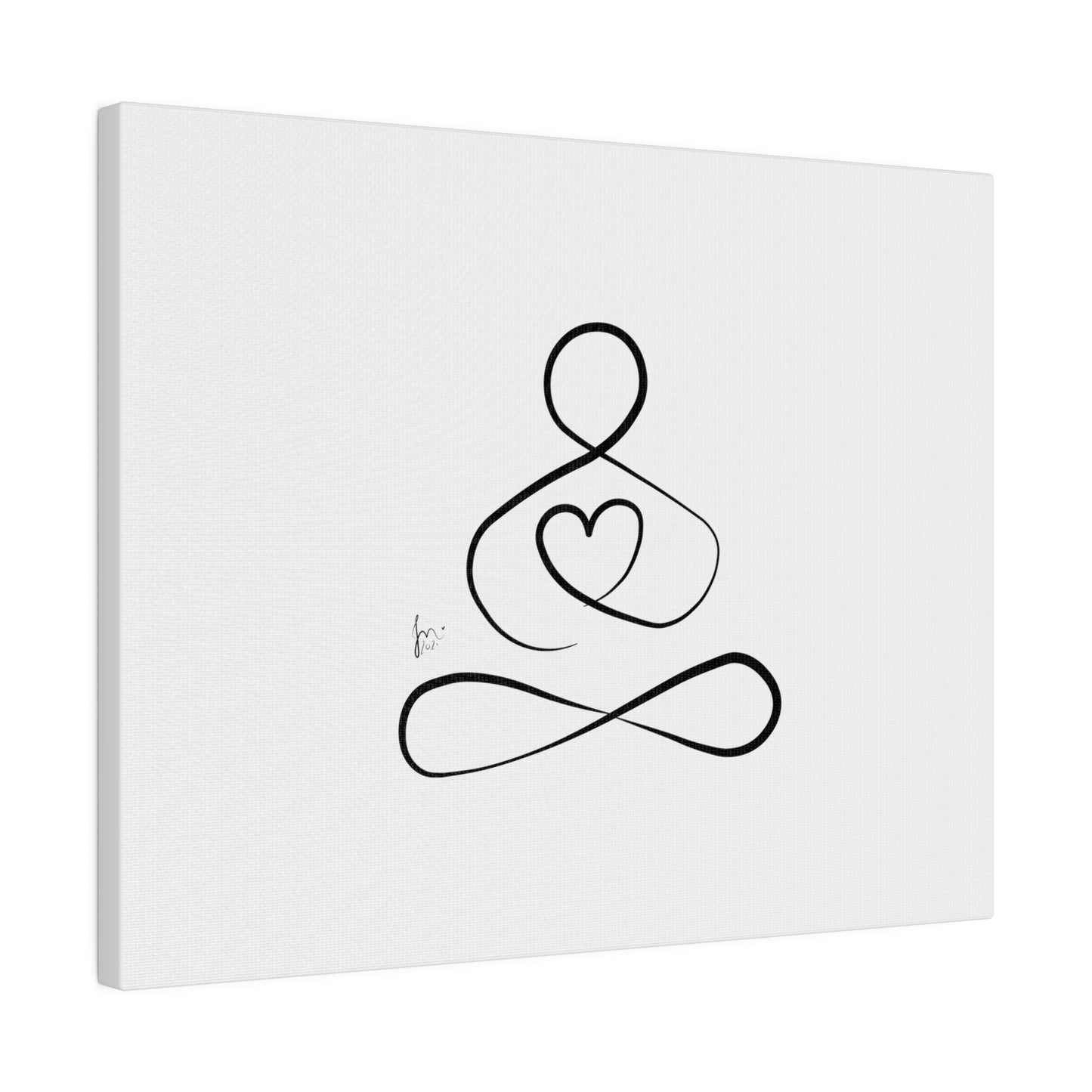 Big Heart Meditation on Matte Canvas, Stretched, Canvas Depth of 0.75" from Labyrinth Lines