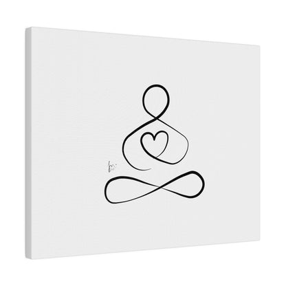 Big Heart Meditation on Matte Canvas, Stretched, Canvas Depth of 0.75" from Labyrinth Lines