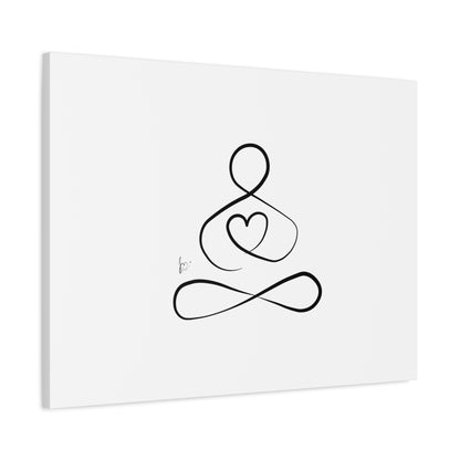 Big Heart Meditation on Matte Canvas, Stretched, Canvas Depth of 1.25" from Labyrinth Lines