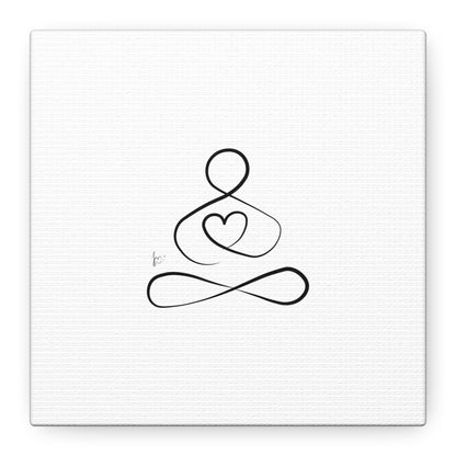 Big Heart Meditation on Matte Canvas, Stretched, Canvas Depth of 1.25" from Labyrinth Lines