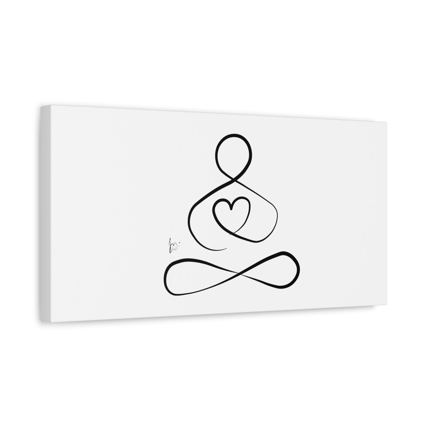 Big Heart Meditation on Matte Canvas, Stretched, Canvas Depth of 1.25" from Labyrinth Lines