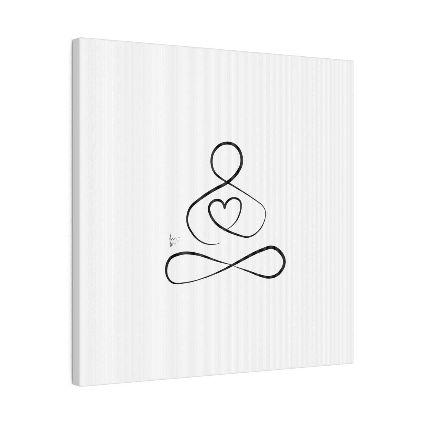 Big Heart Meditation on Matte Canvas, Stretched, Canvas Depth of 0.75" from Labyrinth Lines