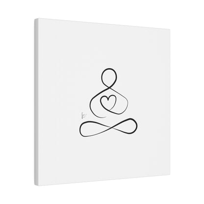 Big Heart Meditation on Matte Canvas, Stretched, Canvas Depth of 0.75" from Labyrinth Lines