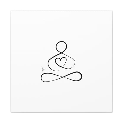 Big Heart Meditation on Matte Canvas, Stretched, Canvas Depth of 1.25" from Labyrinth Lines