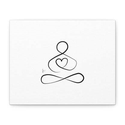 Big Heart Meditation on Matte Canvas, Stretched, Canvas Depth of 1.25" from Labyrinth Lines