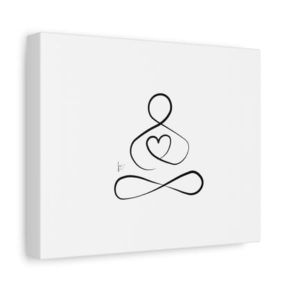 Big Heart Meditation on Matte Canvas, Stretched, Canvas Depth of 1.25" from Labyrinth Lines