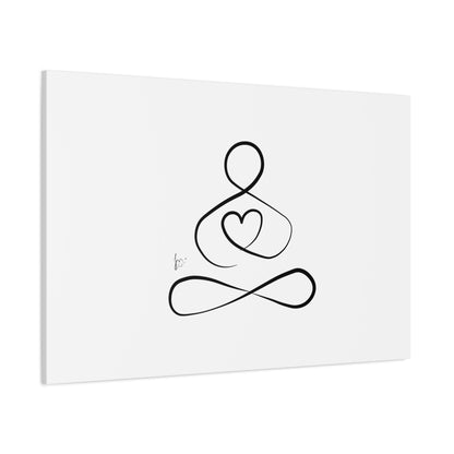 Big Heart Meditation on Matte Canvas, Stretched, Canvas Depth of 1.25" from Labyrinth Lines