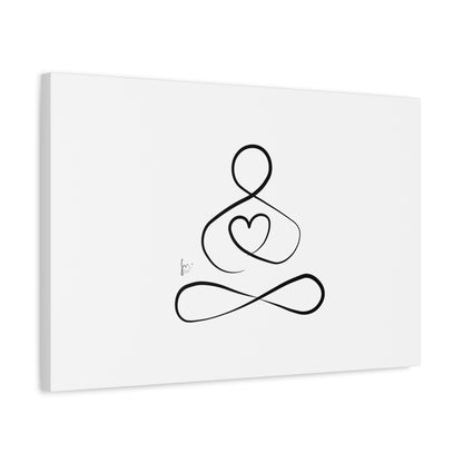 Big Heart Meditation on Matte Canvas, Stretched, Canvas Depth of 1.25" from Labyrinth Lines