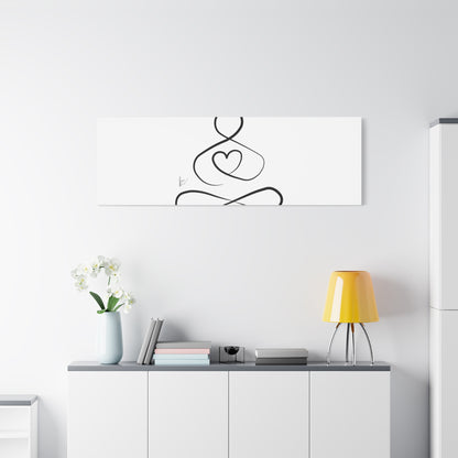 Big Heart Meditation on Matte Canvas, Stretched, Canvas Depth of 1.25" from Labyrinth Lines