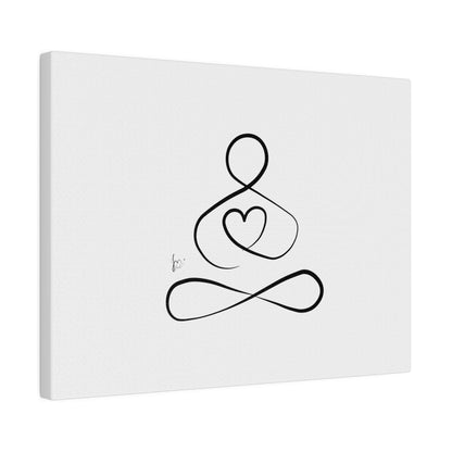 Big Heart Meditation on Matte Canvas, Stretched, Canvas Depth of 0.75" from Labyrinth Lines