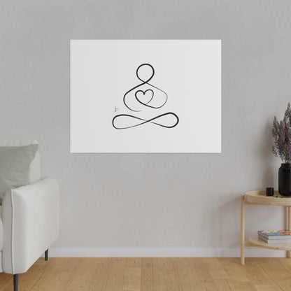 Big Heart Meditation on Matte Canvas, Stretched, Canvas Depth of 0.75" from Labyrinth Lines