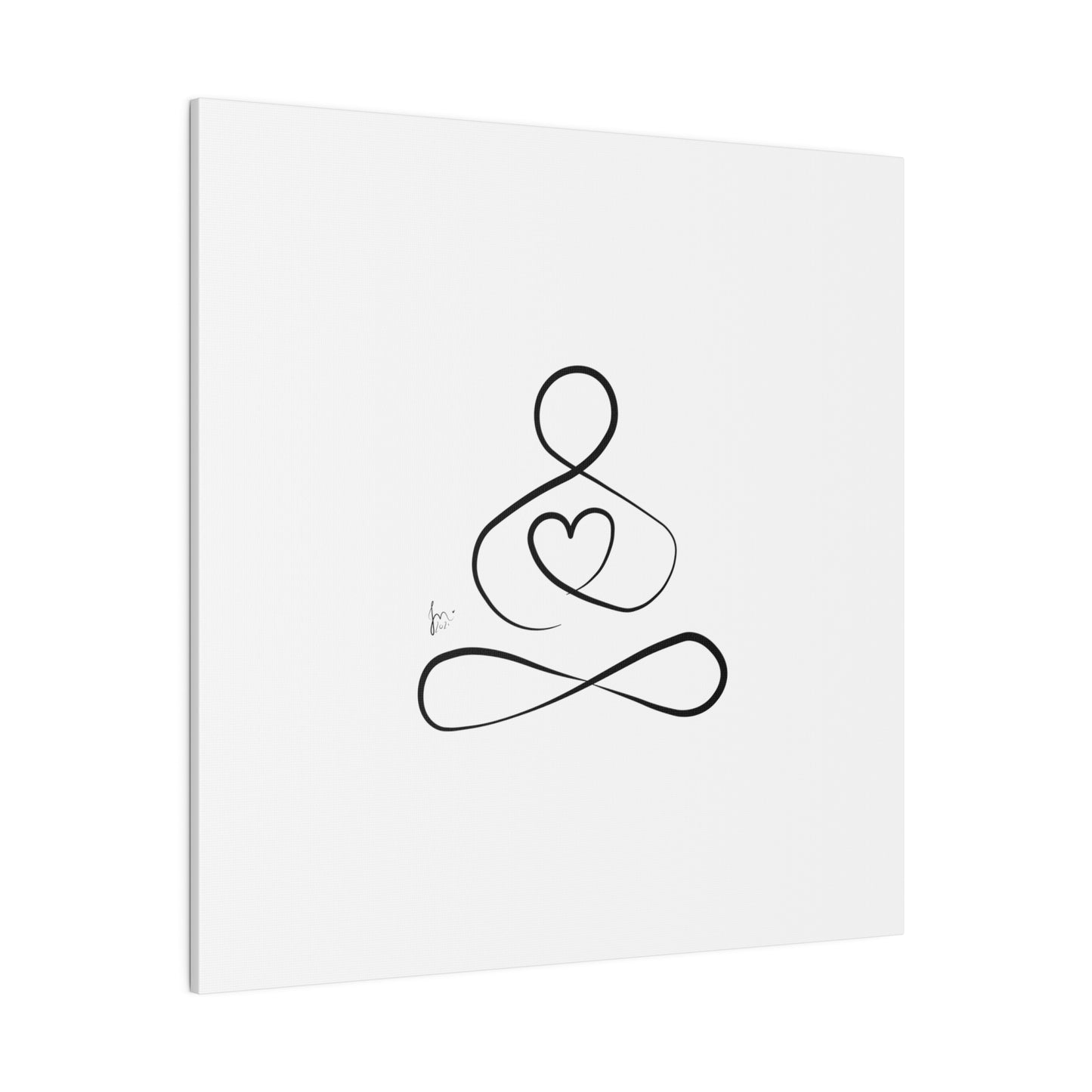 Big Heart Meditation on Matte Canvas, Stretched, Canvas Depth of 0.75" from Labyrinth Lines