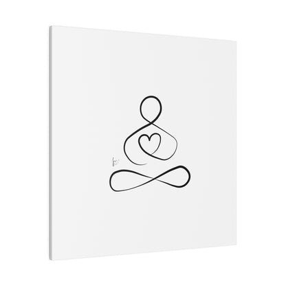 Big Heart Meditation on Matte Canvas, Stretched, Canvas Depth of 0.75" from Labyrinth Lines