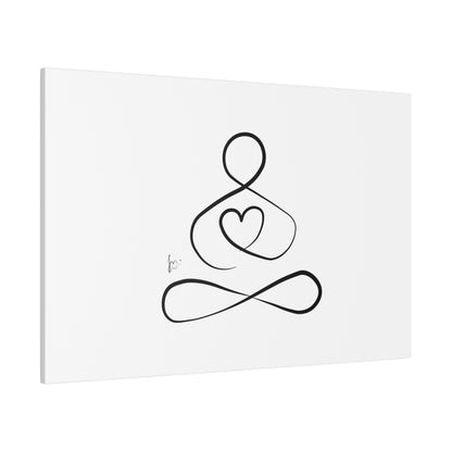 Big Heart Meditation on Matte Canvas, Stretched, Canvas Depth of 0.75" from Labyrinth Lines