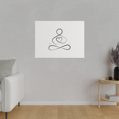 Big Heart Meditation on Matte Canvas, Stretched, Canvas Depth of 0.75" from Labyrinth Lines