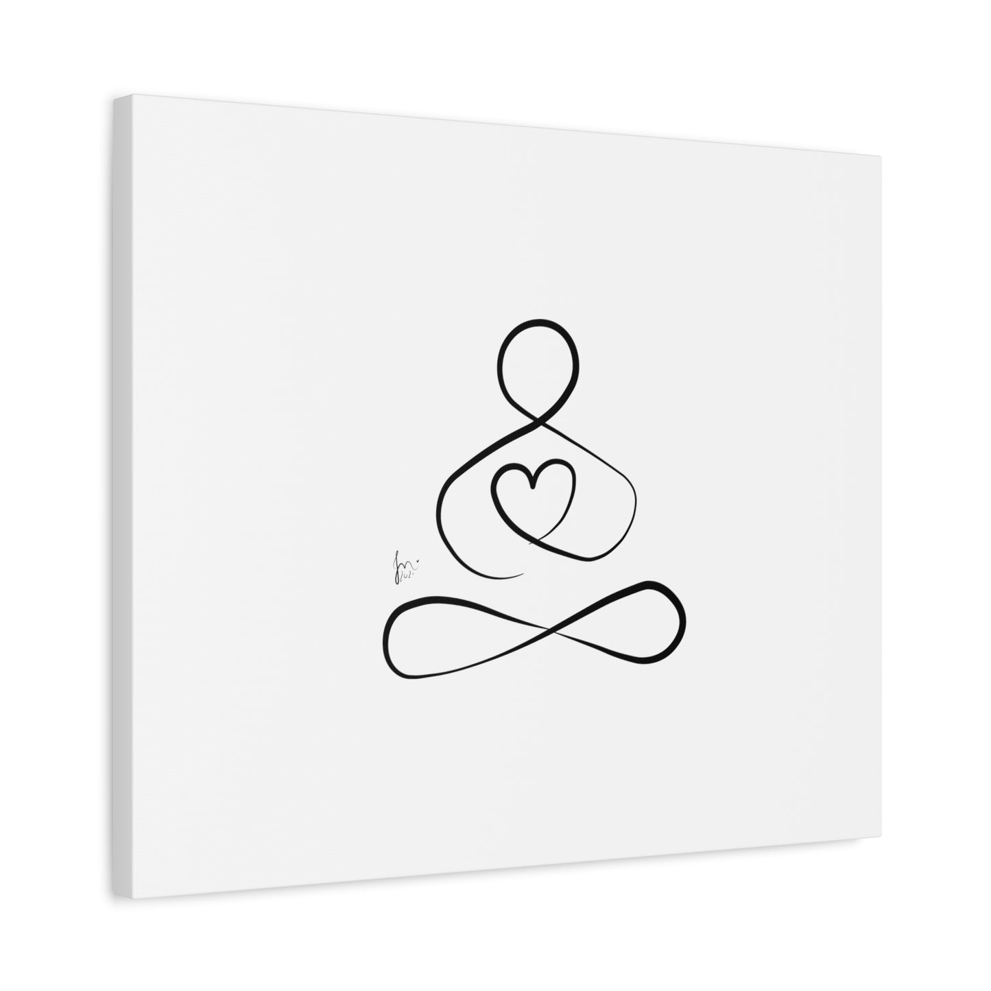 Big Heart Meditation on Matte Canvas, Stretched, Canvas Depth of 1.25" from Labyrinth Lines