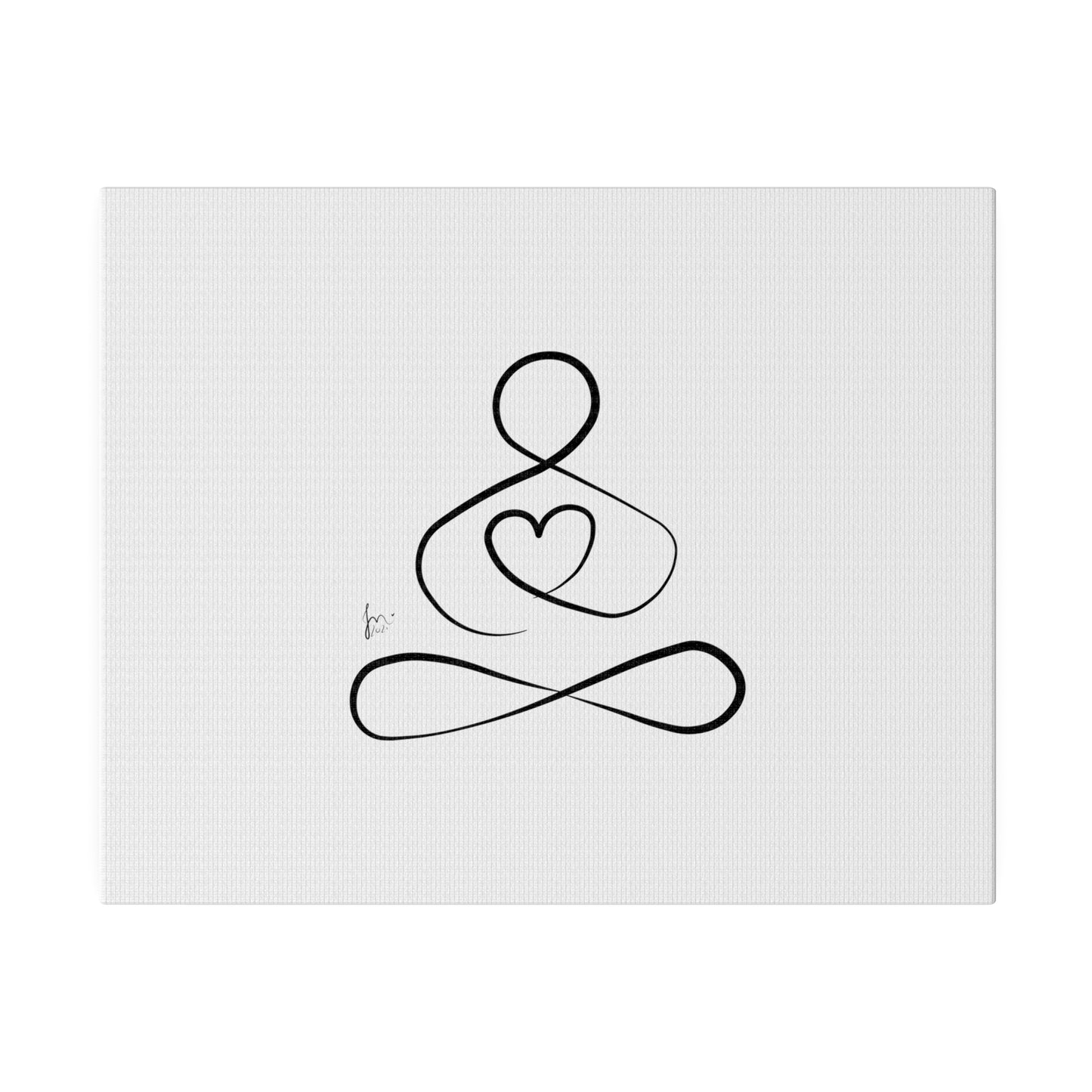 Big Heart Meditation on Matte Canvas, Stretched, Canvas Depth of 0.75" from Labyrinth Lines