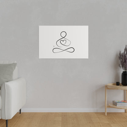 Big Heart Meditation on Matte Canvas, Stretched, Canvas Depth of 0.75" from Labyrinth Lines