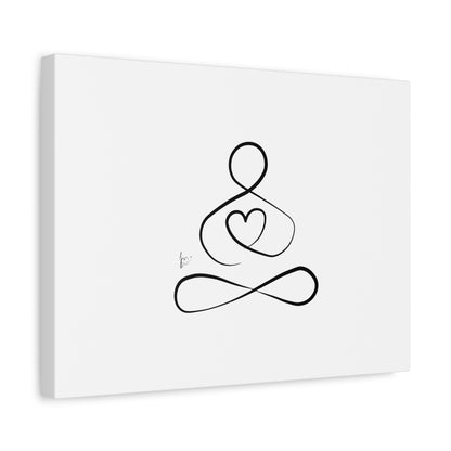 Big Heart Meditation on Matte Canvas, Stretched, Canvas Depth of 1.25" from Labyrinth Lines