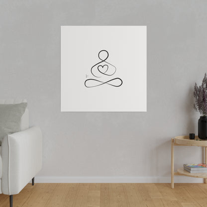 Big Heart Meditation on Matte Canvas, Stretched, Canvas Depth of 0.75" from Labyrinth Lines