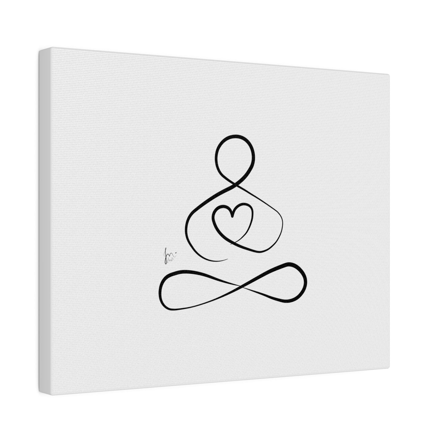 Big Heart Meditation on Matte Canvas, Stretched, Canvas Depth of 0.75" from Labyrinth Lines