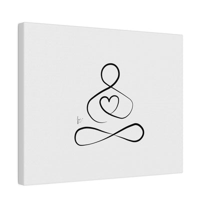 Big Heart Meditation on Matte Canvas, Stretched, Canvas Depth of 0.75" from Labyrinth Lines