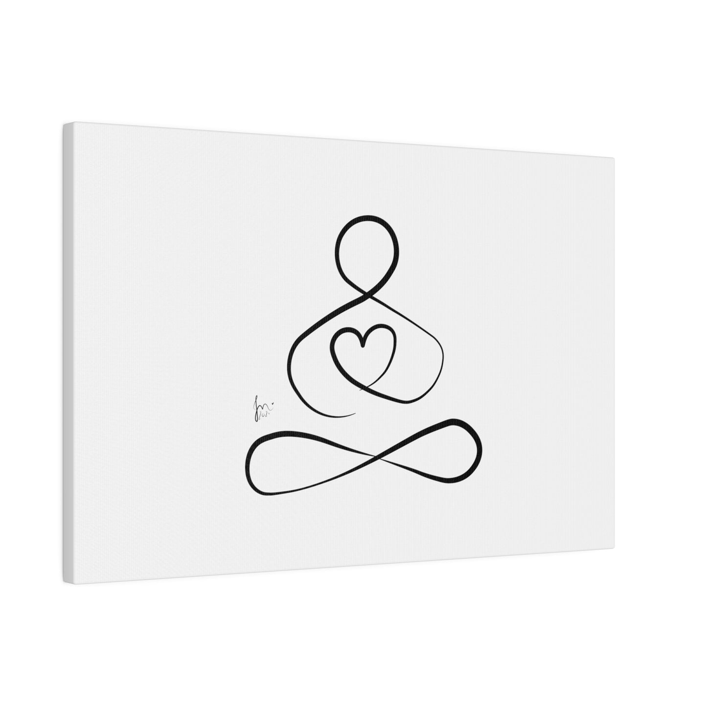 Big Heart Meditation on Matte Canvas, Stretched, Canvas Depth of 0.75" from Labyrinth Lines