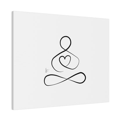 Big Heart Meditation on Matte Canvas, Stretched, Canvas Depth of 0.75" from Labyrinth Lines