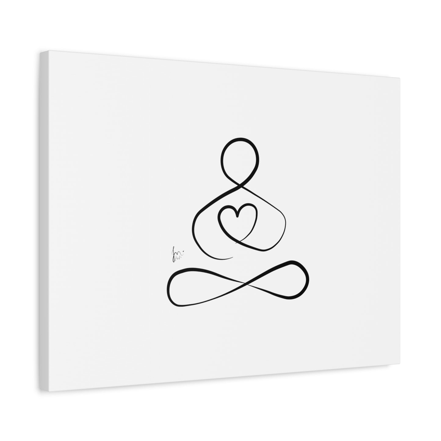 Big Heart Meditation on Matte Canvas, Stretched, Canvas Depth of 1.25" from Labyrinth Lines