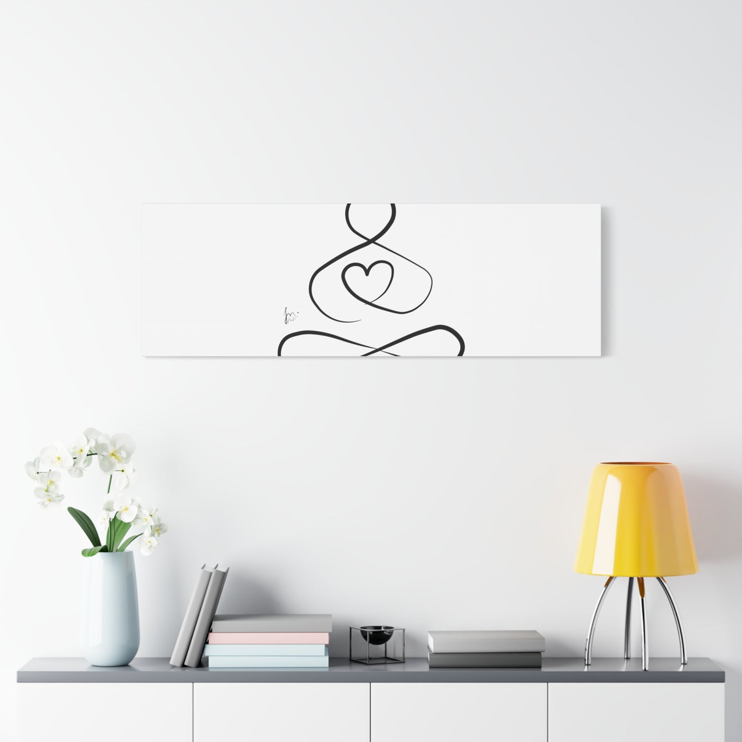 Big Heart Meditation on Matte Canvas, Stretched, Canvas Depth of 1.25" from Labyrinth Lines