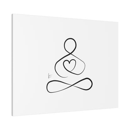 Big Heart Meditation on Matte Canvas, Stretched, Canvas Depth of 0.75" from Labyrinth Lines