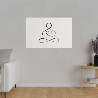 Big Heart Meditation on Matte Canvas, Stretched, Canvas Depth of 0.75" from Labyrinth Lines