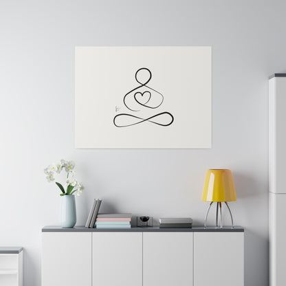 Big Heart Meditation on Matte Canvas, Stretched, Canvas Depth of 0.75" from Labyrinth Lines