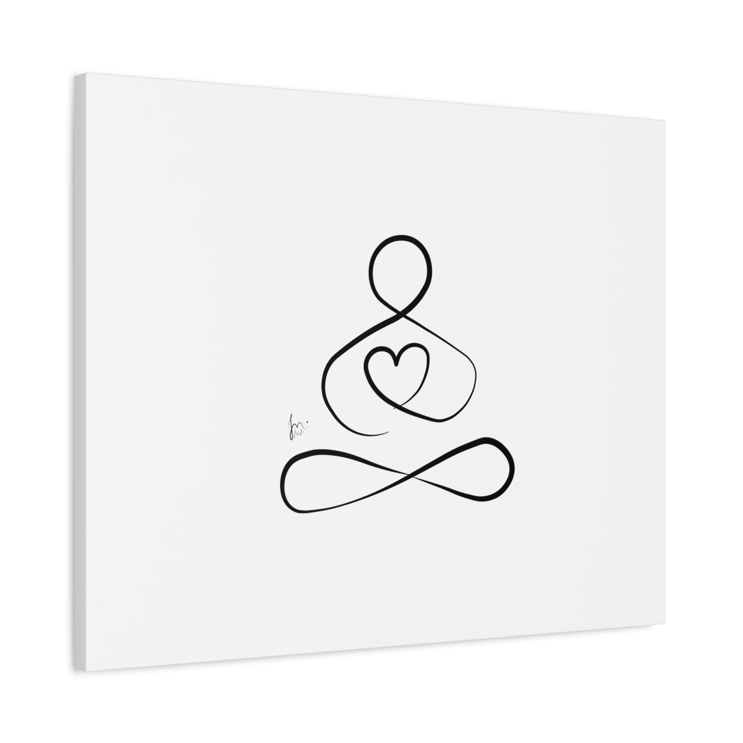 Big Heart Meditation on Matte Canvas, Stretched, Canvas Depth of 1.25" from Labyrinth Lines