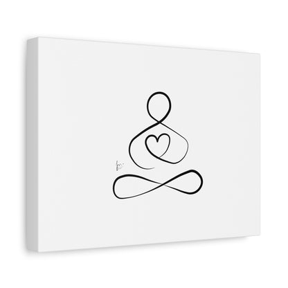 Big Heart Meditation on Matte Canvas, Stretched, Canvas Depth of 1.25" from Labyrinth Lines